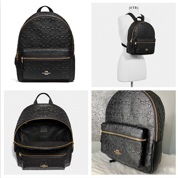 Coach Bags Coach Signature Leather Md Charlie Backpack Poshmark